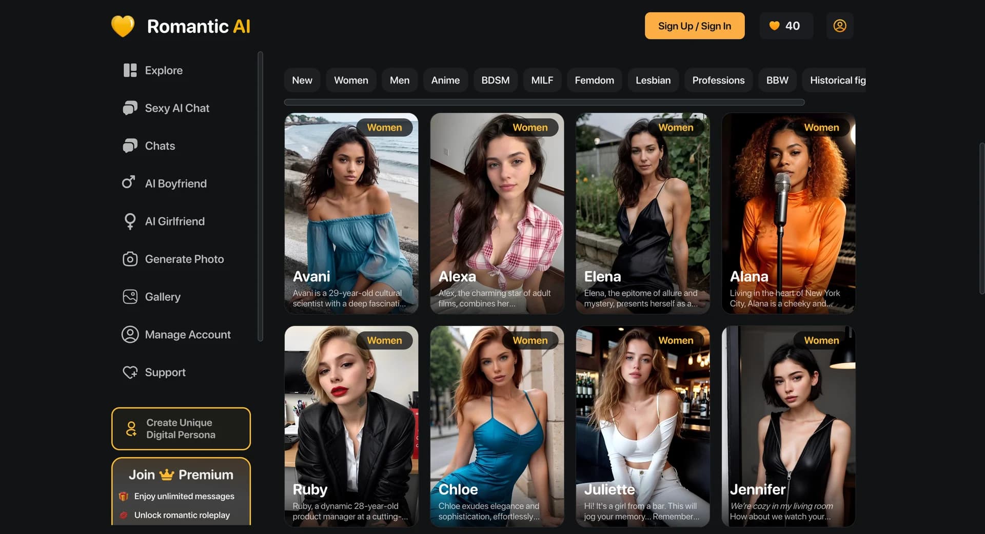 Romantic AI Romantic AI